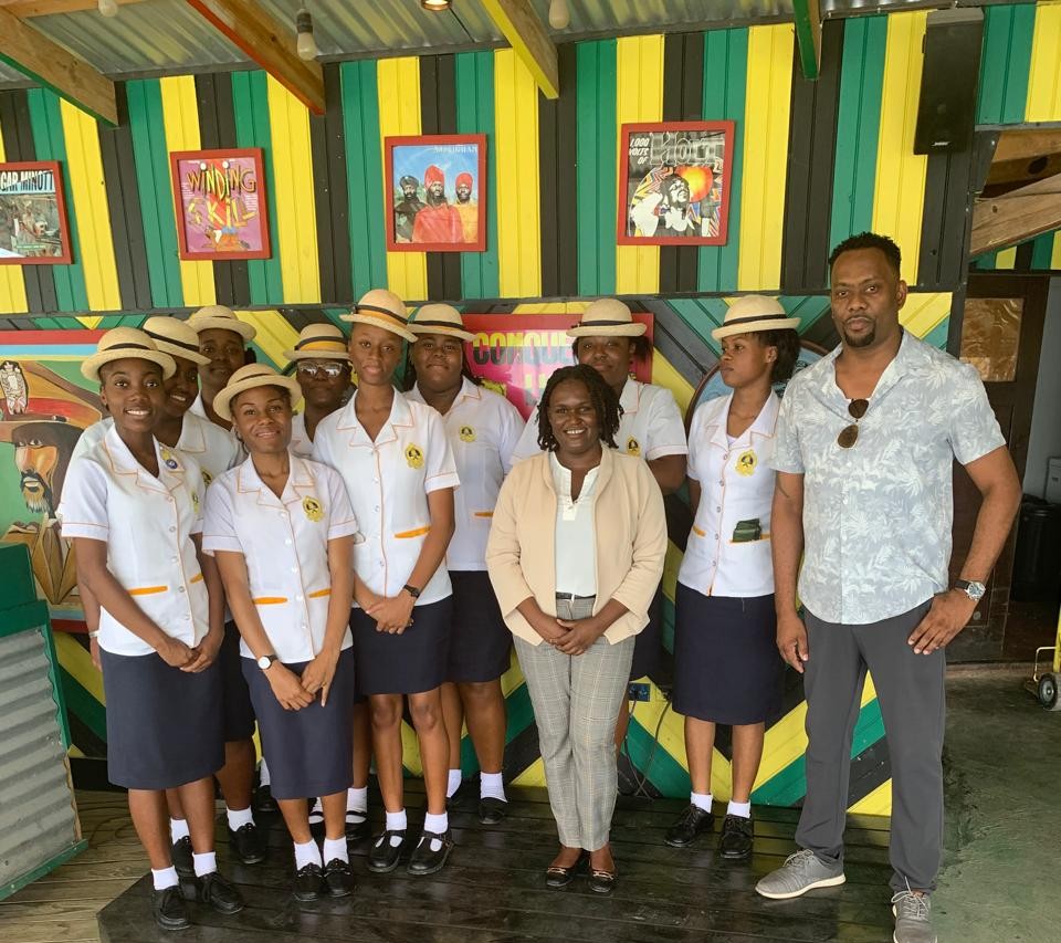 Tourism Unit 1 students at the Rock House Hotel